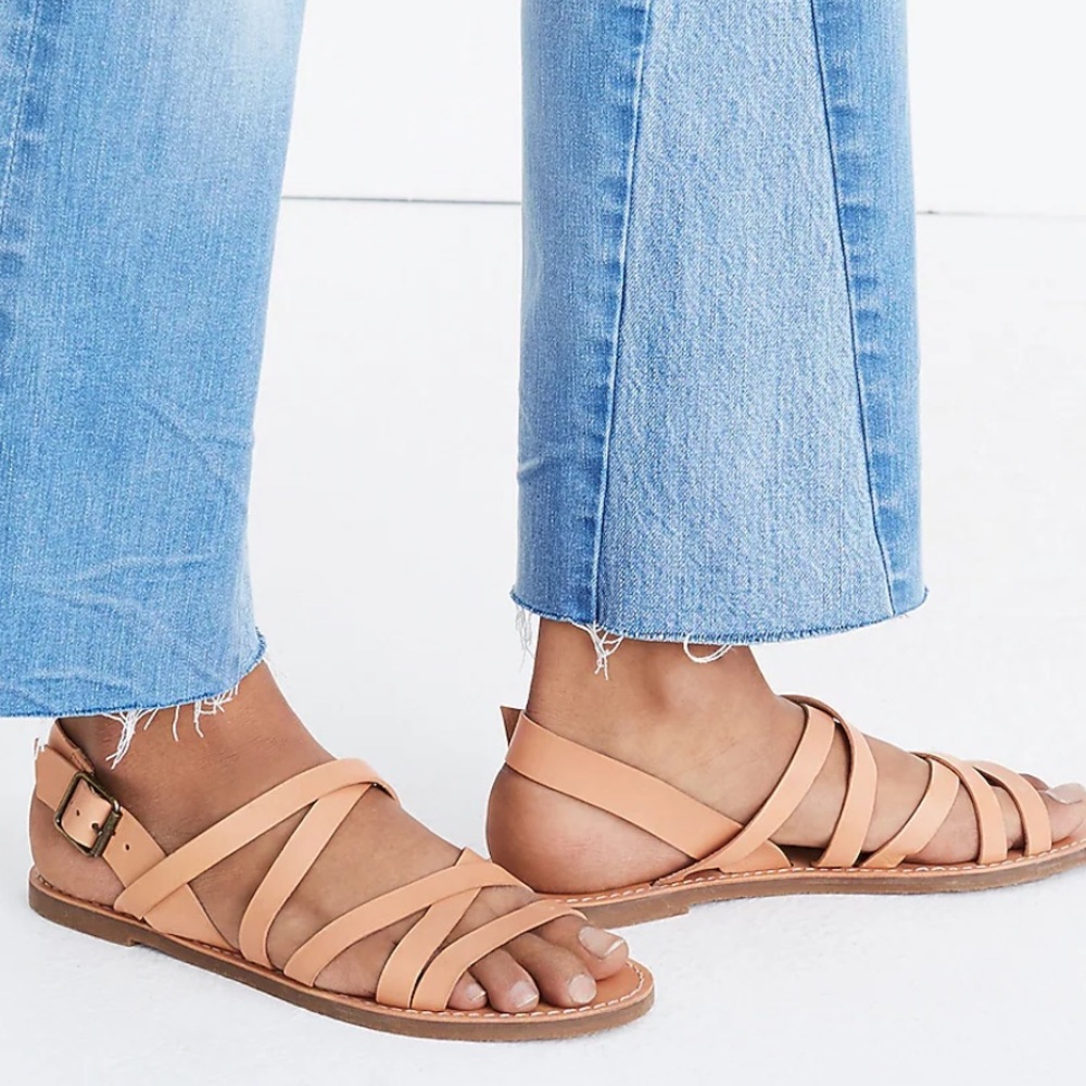 NWOT Madewell the boardwalk multistrap sandal